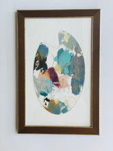 16 x 10, framed lucite palette, "Blue Palette"