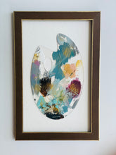 16 x 10, framed lucite palette,  “Magenta Blue Palette”