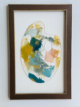 16 x 10, framed lucite palette, "Jewel Palette”