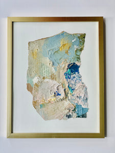 15 x 12, framed palette,  “Blue Palette”