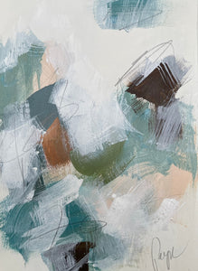 12 x 8, acrylic on paper, “Abstract VII”