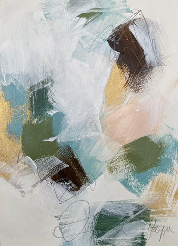 12 x 8, acrylic on paper, “Abstract XI”