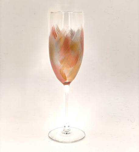 Hand Painted Champagne Glass 