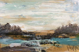 5 x 7, acrylic on canvas, "Landscape II"