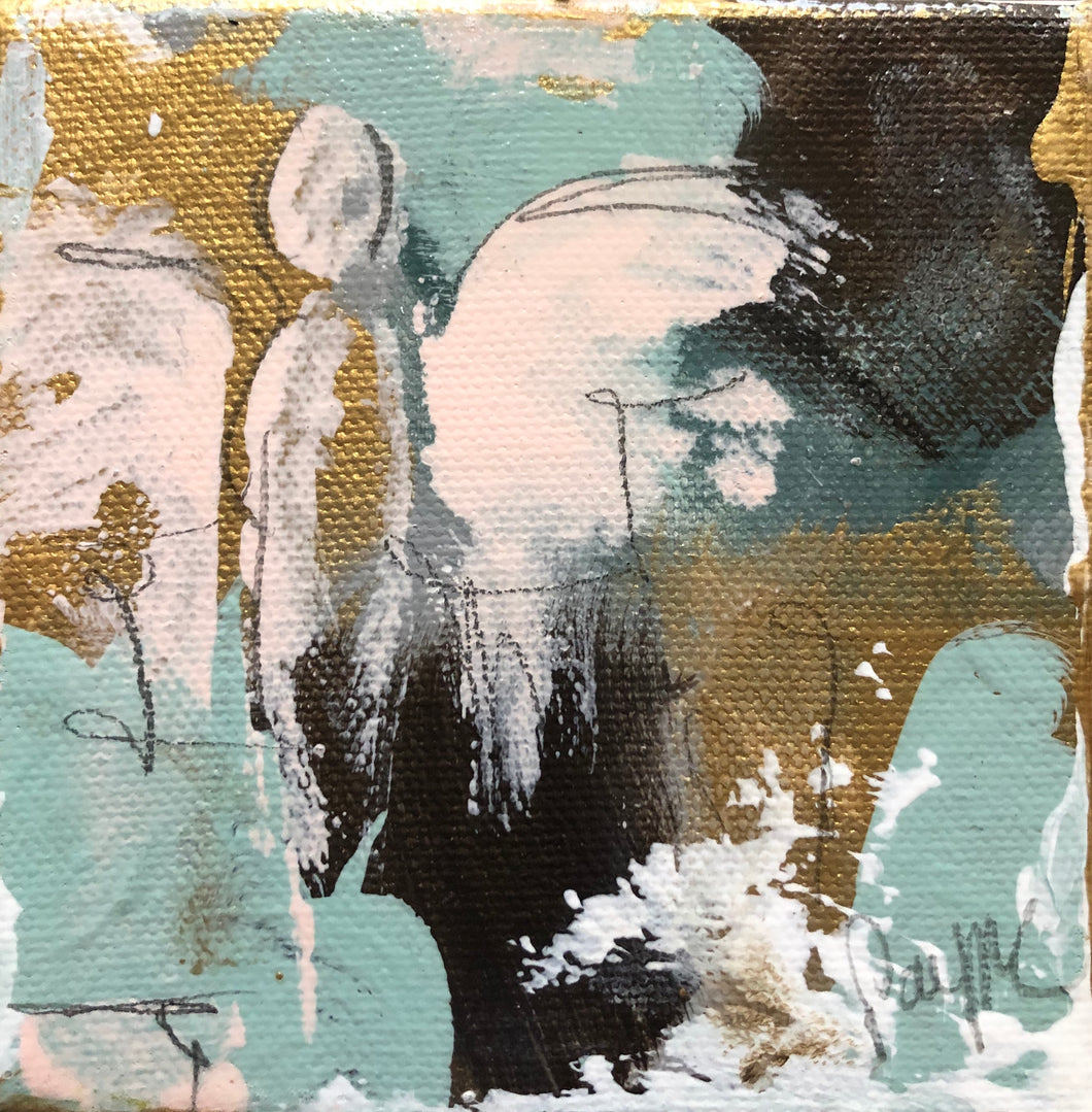 4 x 4, acrylic on canvas, 