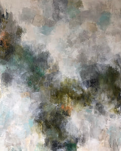 60 x 48, mixed media on canvas, "Fern"
