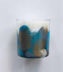 Hand Painted Candle "Blue"