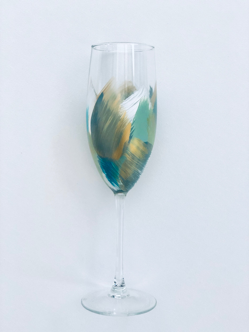 Hand Painted Champagne Glass 