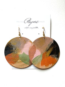 Hand Painted Earrings “Blushing”